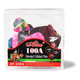 Pacote 100 Palhetas Alice Celuloide Tamanho E Cor Variados Cor Colorido