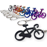 Pacote 12 Pç Chaveiros Color Bike Bicicleta Aluminio Abridor