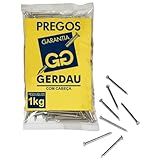 Pacote 1Kg Prego Gerdau Aço Polido 10x10 Com Cabeça E Ponta De Diamante Resistente