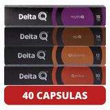 Pacote 40 Cápsulas De Café Mais Vendidas P Maquinas Deltaq