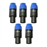 Pacote 5 Conector Speakon