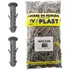 Pacote 500 Bucha Fixação Com Aba Anel 10 Mm Ivplast