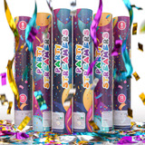 Pacote 6 Sem Mess Streamer Confetti Cannon Confetti Poppers