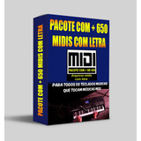 Pacote 650 Playback Em Midi Com Letra Para Teclado Yamaha