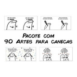 Pacote 90 Artes Para Canecas Flork 350 Arquivos Digitais
