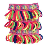 Pacote C 72 Elásticos Colorido Para Cabelo Xuxinha Atacado