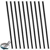 Pacote Com 10 Tiras De Dentes Antiderrapante Tiras De Dente Autoadesivas Tiras De Cabelo Tiras De Silicone Tiras Deslizantes Acessórios De Artesanato 0 5 X 17 5 Cm 