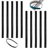 Pacote Com 10 Tiras De Dentes Antiderrapante Tiras De Dente Autoadesivas Tiras De Cabelo Tiras De Silicone Tiras Deslizantes Acessórios De Artesanato 0 5 X 17 5 Cm 