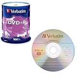 Pacote Com 100 Unidades Verbatim Brand 16X DVD R Media Em Caixa De Bolo 95098 