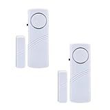 Pacote Com 2 Alarmes Para Porta De Janela Sensor De Porta Para Segurança De Crianças Sistema De Alarme Para Segurança Doméstica Sem Baterias Para Piscina Garagem Apartamento Dormitório Trailer E Escritório