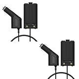 Pacote Com 2 BAOFENG UV 5RH Pro GPS Eliminador De Bateria Carregador De Carro 12 24V Para Substituição De Rádio GM 5RH GMRS K5Plus Bateria De Rádio Bidirecional