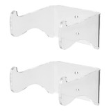 Pacote Com 2 Cabides De Parede Para Guitarra  Transparente 