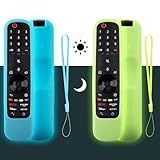 Pacote Com 2 Capas De Controle Remoto Para LG Magic Capa Protetora De Silicone Para Controle Remoto LG Smart TV LG MR21 22 23 à Prova De Choque Antiderrapante Laço Antiperda Que Brilha No Escuro