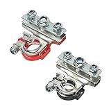 Pacote Com 2 Conectores De Terminal De Bateria Kit De Conectores De Terminais De Cabo De Bateria Automotivo De 12 V Terminais De Bateria De 3 Vias Positivos E Negativos Aplicados Em Carro Barco Van E Mais