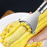 Pacote Com 2 Descascadores De Milho Descascador De Milho Para Atualização De Cozinha Ferramenta De Descascar Milho De Aço Inoxidável Debulhador De Espiga De Milho Fácil De Limpar Separador De