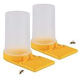 Pacote Com 2 Dispensadores De água Beehive Beekeever Mel Colmeia Alimentador De Entrada Abelha Bebedouro Equipamento De Apicultura Ferramenta De Apicultura