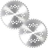 Pacote Com 2 Lâminas De Cortador De Escova De Ponta De Carboneto Para Cortador De Grama