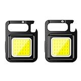 Pacote Com 2 Mini Lanternas De LED COB- Chaveiros- Multifuncionais- Portáteis- Lanternas De Campismo- Carregamento USB- Luzes De Trabalho- Lanterna De Pesca -pacote Com 2-