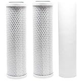 Pacote Com 2 Peças De Substituição Para Filtro De Carvão Ativado Granular WaterPur CCI 10 CLW Cartucho Universal De 25 4 Cm Para Caixa De Filtro De água Transparente WaterPur