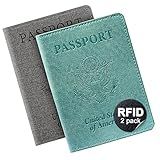 Pacote Com 2 Porta Passaporte Com Compartimento Para Cartão De Vacina Porta Passaporte E Cartão De Vacina Combo Com 2 Etiquetas De Bagagem Azul E Preto Preto