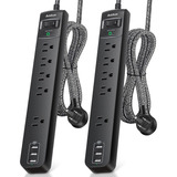 Pacote Com 2 Protetores Contra Sobretensão Power Strip 5 S