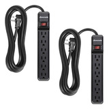Pacote Com 2 Protetores De Sobretensão Power Strip De 10 Pés
