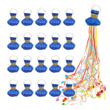 Pacote Com 20 Biscoitos De Papel Confetti Streamer Sem Bagu