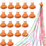 Pacote Com 20 Flâmulas Popper Hand Throw Confetti Streamers