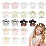 Pacote Com 20 Mini Presilhas De Cabelo Com Flores Fofas Presilhas De Cabelo Pequenas Com Clipe De Garra De Flor E Franja Em Forma Floral Acessórios De Cabelo Para Mulheres E Meninas 10 Cores 
