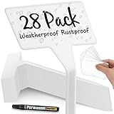 Pacote Com 30 Etiquetas De Plantas Para Uso Externo Grandes Placas De Plástico à Prova D água Etiquetas De Jardim De Berçário Perfeitas Para Ervas Flores Jardim De Vegetais Altura 30 Cm