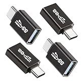 Pacote Com 4 Adaptadores Usb3 1 Para USB C Atualizado Conversor OTG USB Tipo C Macho Para USB 3 1 Fêmea Adaptador Usbc Para USB Para IPhone 15 Pro Max Plus MacBook Pro Air Samsung Galaxy IPad