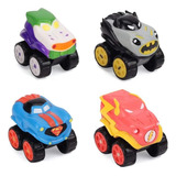 Pacote Com 4 Carros Herodrive Dc Super Friends Speed Squad M