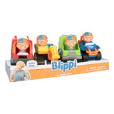 Pacote Com 4 Veículos De Brinquedo Excavator Mobile Fire