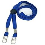 Pacote Com 5 Cordões Ajustáveis Para Pescoço - Design De 2 Ganchos Para Emblemas De Eventos Especiais- Uso De Máscara- Credenciais E Suportes De Ingressos- Vermelho- Azul- Amarelo- Laranja- Verde- G