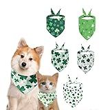 Pacote Com 5 Lenços De Pescoço Triangulares Coleira Quadriculada Bandana Xadrez Cachecóis Acessórios Para Gatos E Filhotes De Estimação Toalha De Saliva Para Cães Kit A 5 