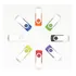 Pacote Com 5 Unidades Flash Usb 2.0 De 2 Gb, Memory Sticks,