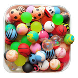 Pacote Com 50 Bolinhas Pula Pula 27mm Premium Mix