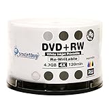 Pacote Com 50 Discos De Mídia De Dvd Regraváveis E Graváveis Em Branco Dvd+rw 4x 4,7 Gb 120 Min