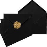 Pacote Com 50 Envelopes A6 Para Cartões Comemorativos De 10 X 15 Cm Festa De Aniversário Fotos Chá De Bebê E Cartões De Convites De Casamento 15 5 X 11 5 Cm Preto 