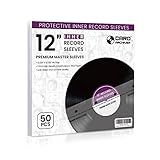 Pacote Com 50 Mangas Internas De Vinil Com 3 Camadas 30 5 Cm Antiestática De Papel De Arroz LP Mangas Para 33 RPM Capas De Disco De Vinil Mestre Premium Capa De álbum LP De 3 Camadas Protege Sua