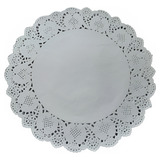 Pacote Com 50 Papéis Rendados paper Doilies 21 5cm Branco