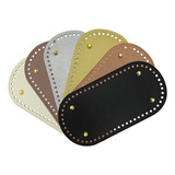 Pacote Com 6 Bolsas De Couro Pu Com Fundo Oval Para Crochê