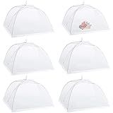 Pacote Com 6 Capas De Alimentos E Plantas De Malha De Tela De Cúpula Reutilizável 17 Grande Pop Up De Malha Para Alimentos Telas Dobráveis Protetor De Cobertura De Alimentos De