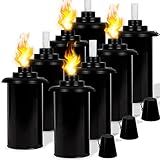 Pacote Com 8 Latas De Tocha De 340 G Para Uso Externo De Substituição De Tocha De Bambu Com Pavios E Coberturas Lanterna Metálica De Iluminação Decorativa Externa Para Quintal De Gramado Decoração