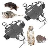 Pacote De 2 Armadilhas Clássicas Para Ratazanas Armadilha Para Toupeiras Gaiola De Roedores Armadilha De Gambá Armadilha De Gopers Armadilha De Marmota Totalmente Galvanizada Armadilha Humana Para
