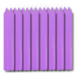 Pacote De Velas Palito 10 Velas Brancas 18cm 100 Parafina