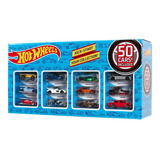 Pacote Hot Wheels Die Cast De 50 Carros Modelos Variáveis Cores Multicoloridos