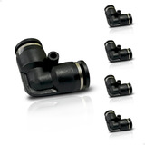 Pacote Kit 20 Conector União Pneumático Joelho Cotovelo 8mm