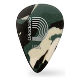 Pacote Palhetas Daddario Celulóide Camoflauge Extra Heavy