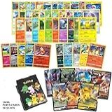 Pacote Pokémon Ultra Raro 50 Cartas Sem Repetidas Com 1 Carta Aleatória Ultrarrara (turbo, Ex, Gx, Radiante Ou V!) + Caixa Exclusiva Para Guardar Cartas